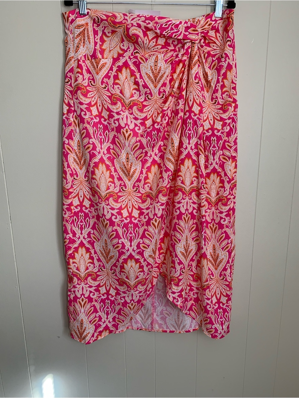 LOFT by Ann Taylor Melrose Pink Paisley Sarong Skirt